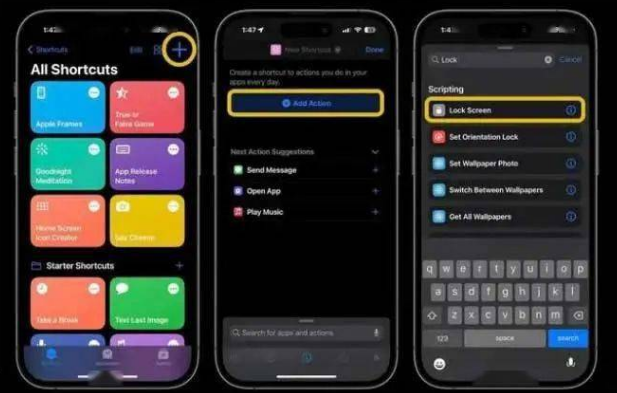 香格里拉苹果14锁屏维修店分享iPhone14升级iOS16.4后如何创建锁屏快捷方式 