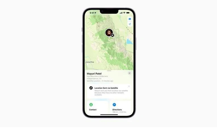 香格里拉苹果14维修分享iPhone14系列中 FindMy功能通过卫星分享位置方法教程 